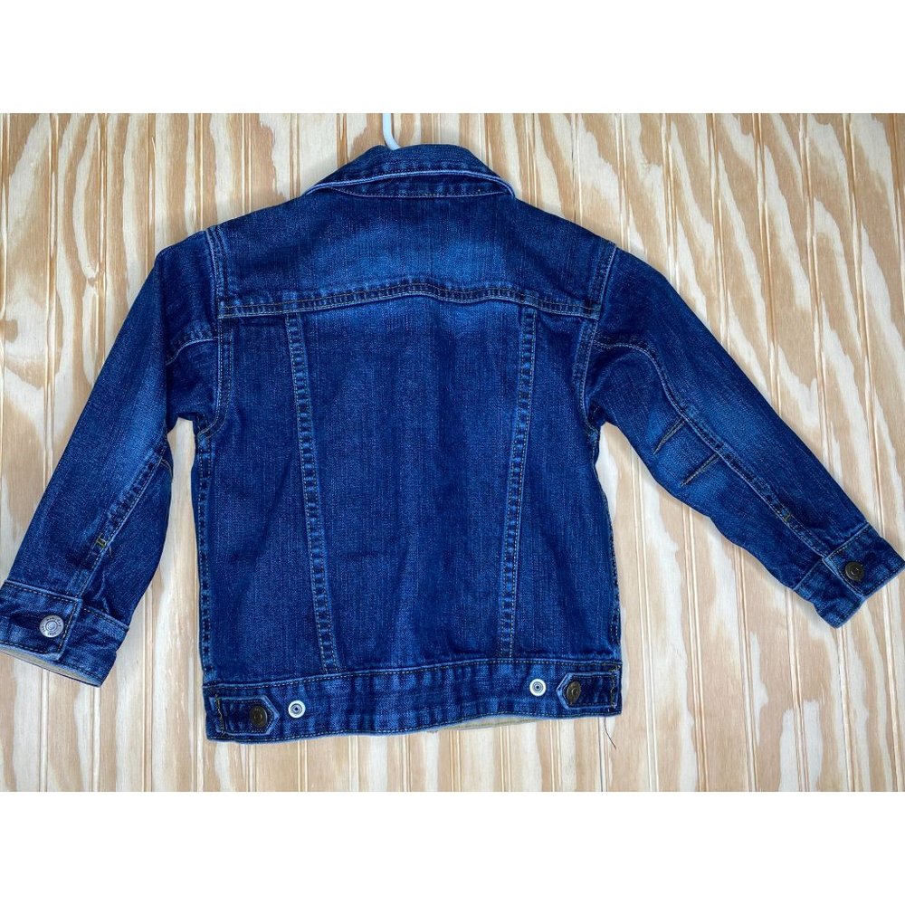 Baby Gap Denim Jean Jacket Snap Toddler 5 Years RN54032 Classic Blue - Picture 3 of 8